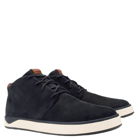 OluKai Papakū 'Ili Men’s Waterproof Leather Shoes Black