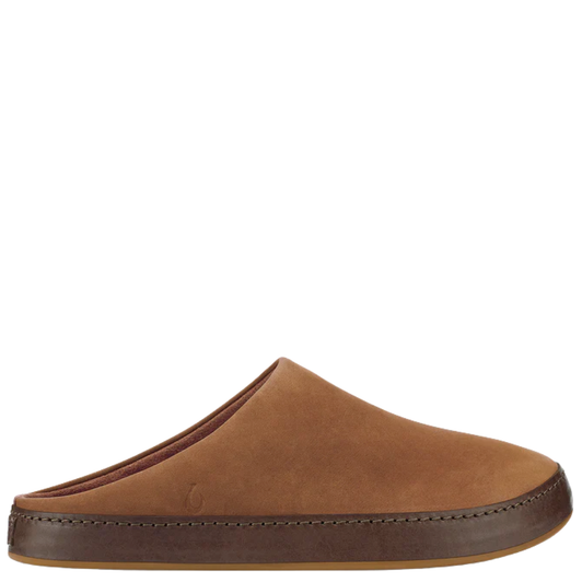 OluKai Ku'u Men's Slides Toffee/Dark Java