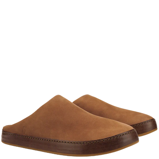 OluKai Ku'u Men's Slides Toffee/Dark Java