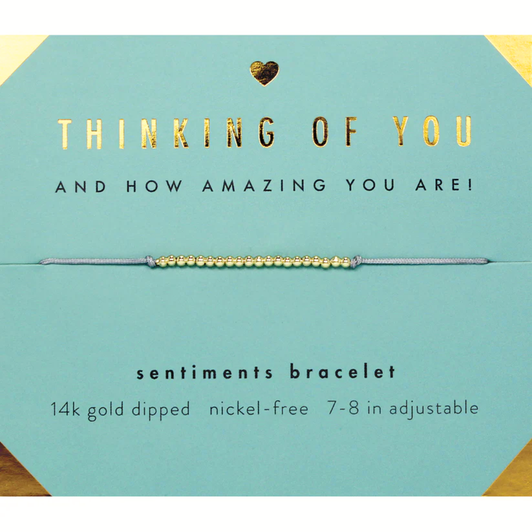 Lucky Feather Thinking of You Bracelet