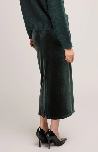Gentle Fawn Dahlia Velvet Skirt Wintergreen