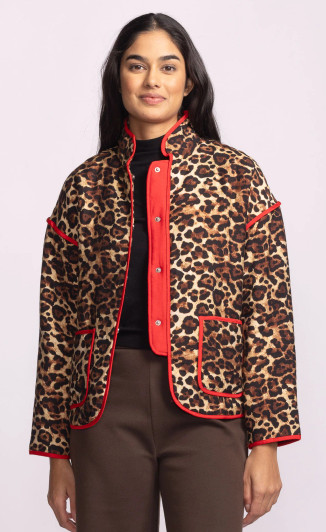 Pink Martini Wildomar Jacket Brown Cheetah