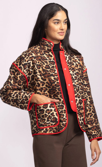 Pink Martini Wildomar Jacket Brown Cheetah