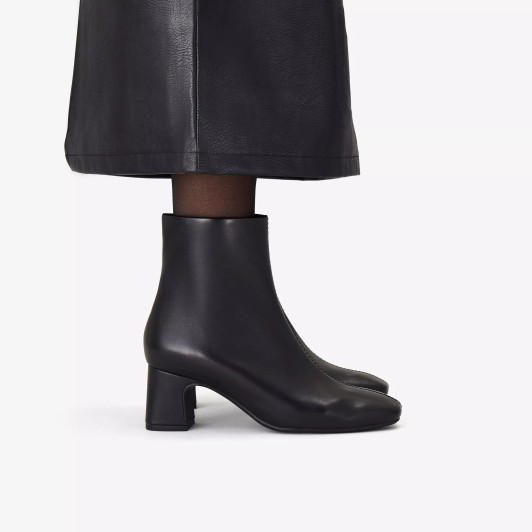 Clarks Fernie Zip Boots Black Leather