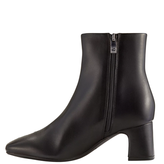 Clarks Fernie Zip Boots Black Leather