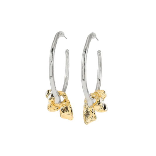 Anne Marie Chagnon Wasp Hoops Silver & Gold