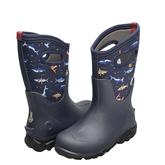 Bogs Kids Classic Seamless Boots Pixel Sharks