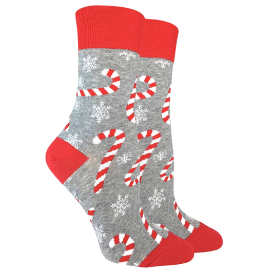 Good Luck Sock Women's Candy Canes Crew Socks