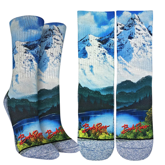 Good Luck Sock Women's Bob Ross Mountain & Lake Socks