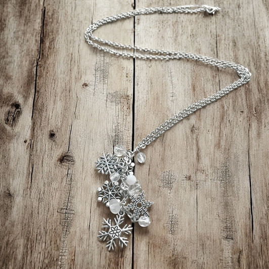 Freckle Face Winter Wonderland Snowflake Necklace