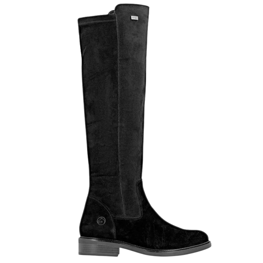 Remonte Clarissa Tall Suede Riding Boots Black