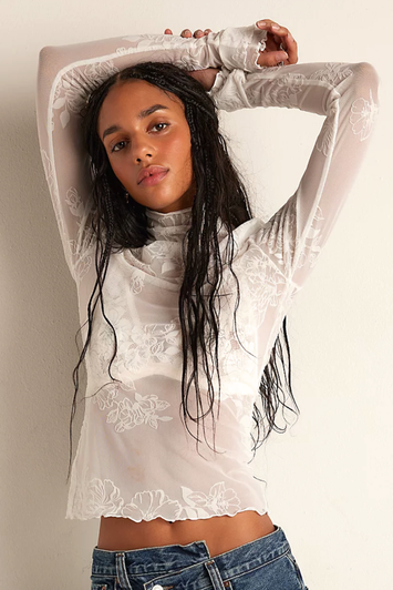 Free People You Decide Long Sleeve Ivory