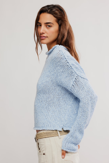 Free People Opal Sweater Cashmere Blue