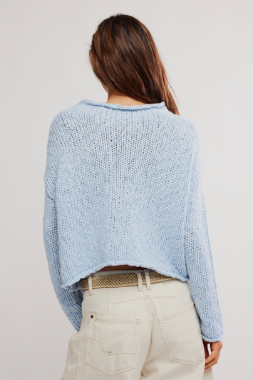 Free People Opal Sweater Cashmere Blue