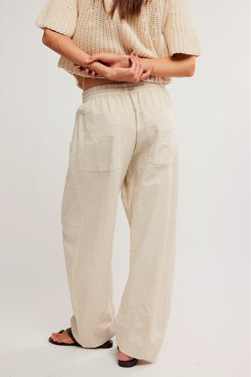 Free People Chambers Laid Back Pull On Pants Summer Sand