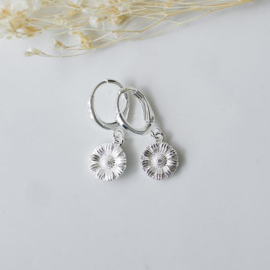 Glee Silver Plated Bloom Hoops
