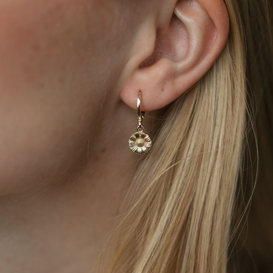 Glee Gold Plated Bloom Hoops