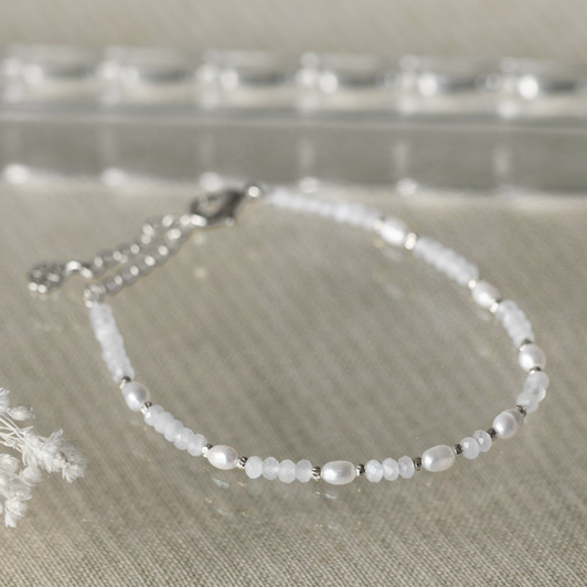 Glee Silver Plated Iyla Bracelet Moonstone