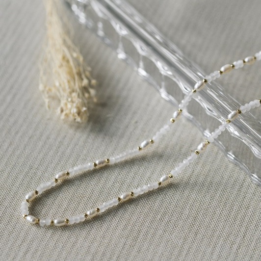 Glee Gold Plated Iylara Necklace Moonstone