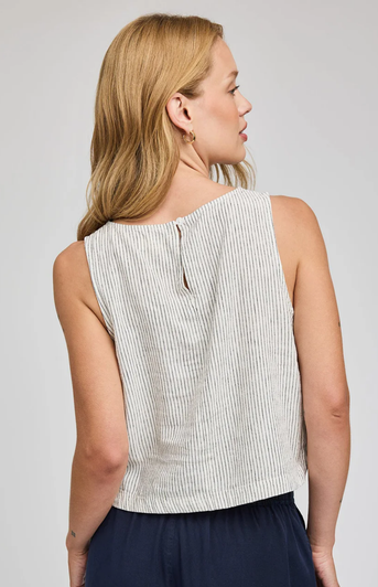 Gentle Fawn Leanna Sleeveless Top White Stripe