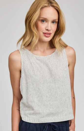 Gentle Fawn Leanna Sleeveless Top White Stripe