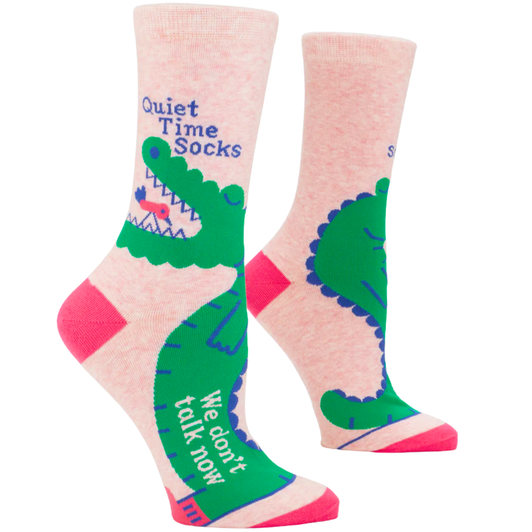 Blue Q Quiet Time Crew Socks