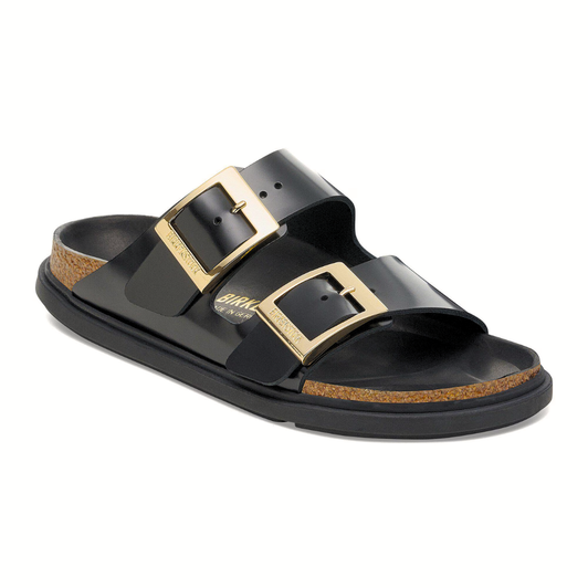 Birkenstock Arizona Droplet Buckle High Shine Black Narrow