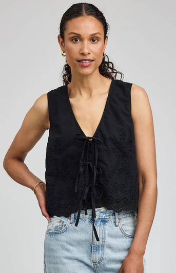 Gentle Fawn Rhea Sleeveless Top Black