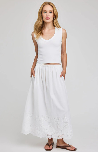 Gentle Fawn Elodie Skirt White