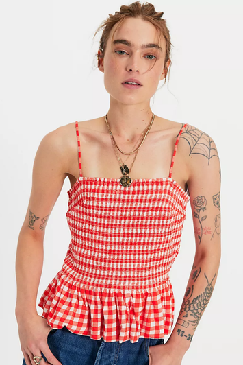 Free People Sundance Tank Red Combo