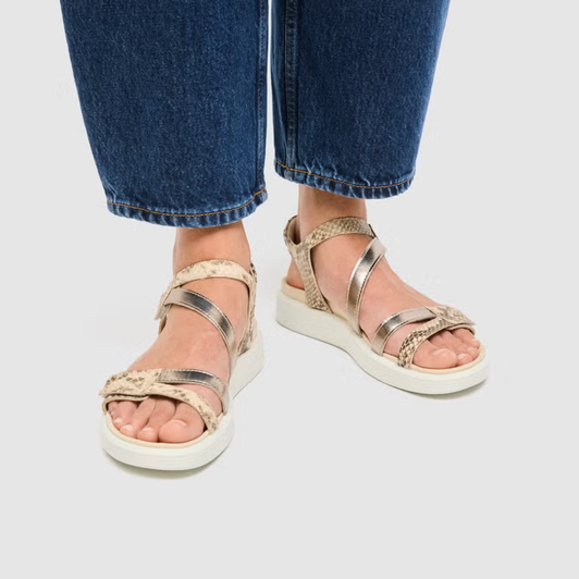 Ecco Soft Sandals Pure Cashmere Foil