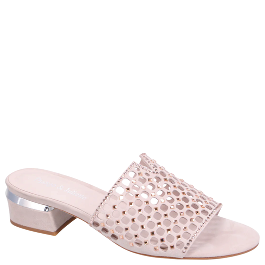 Django & Juliette Tropics Crystal Sandals Nude