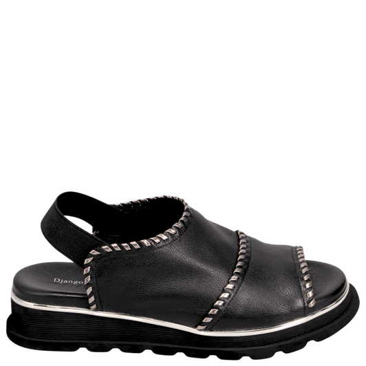 Django & Juliette Carlenet Sandals Black Pewter