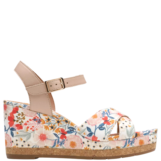Clarks Chicly Floral White Print