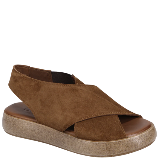 Bueno Josie Platform Sandals Brown