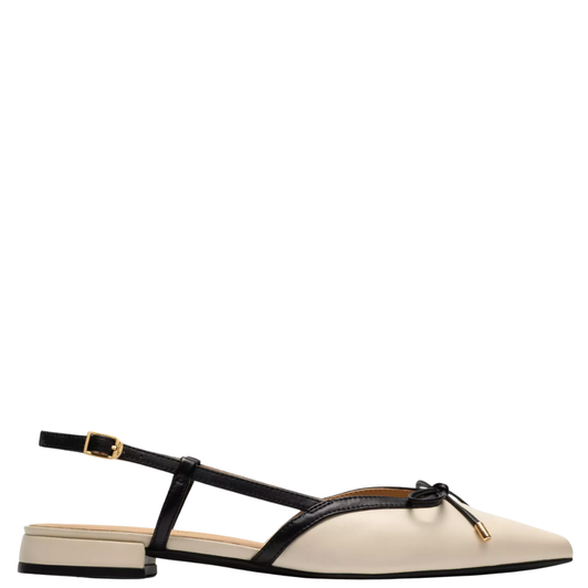 Clarks Sensa15 Bow Cream Leather