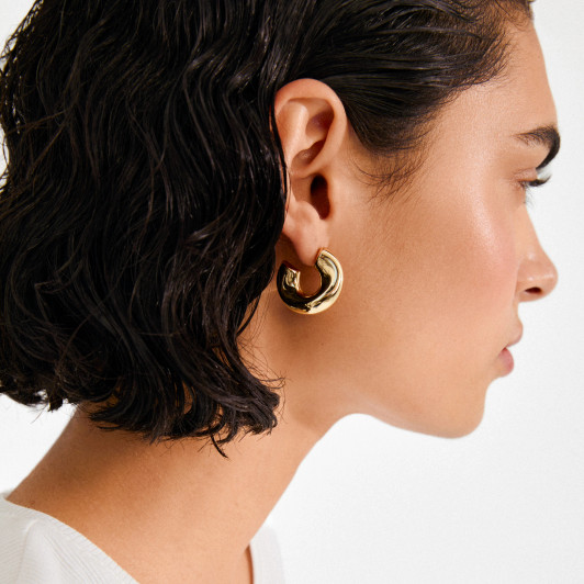 Pilgrim Jennings Chunky Hoops Gold Plated