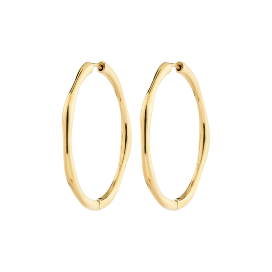 Pilgrim Haze Large Hoops Gold Plated