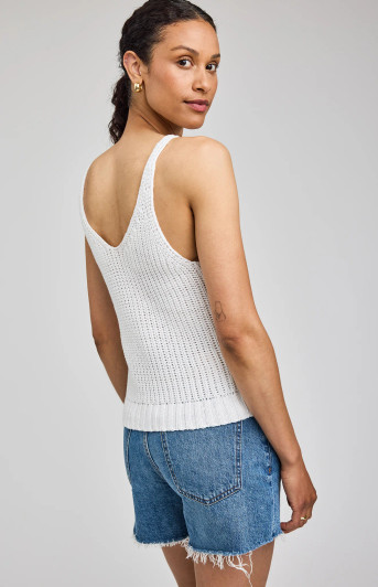 Gentle Fawn Lizzie Knit Tank White