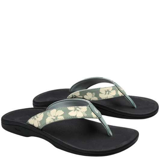 OluKai Ohana Women's Sandals Silver Pine/Pua