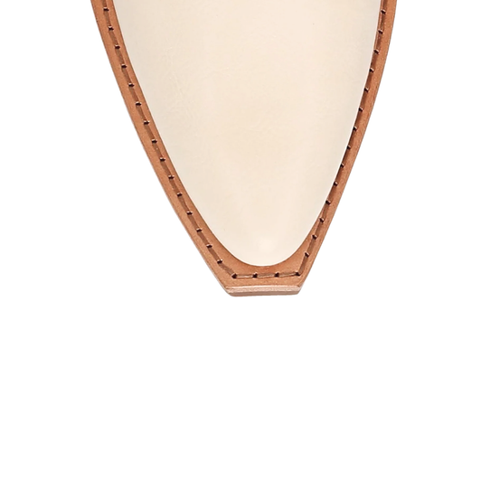 Frye & Co Irlene Short Deco Stitch Off White