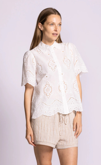 Pink Martini Lily Top White