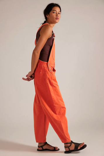 Free People Good Luck Overalls Spicy