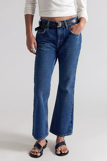 Free People Elowen Cropped Flare Jeans Daydream