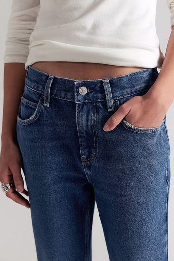 Free People Elowen Cropped Flare Jeans Daydream