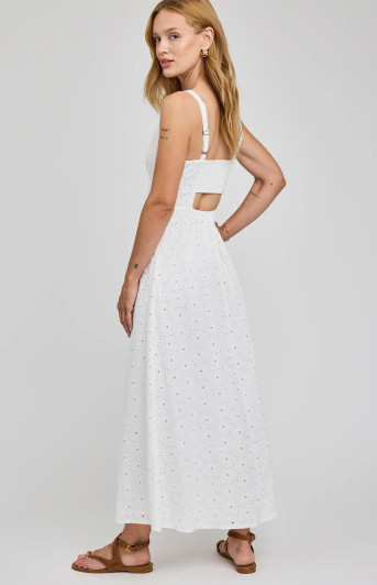 Gentle Fawn Marielle Eyelet Dress White