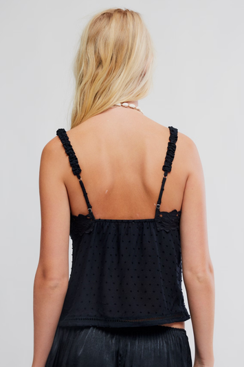 Free People Little Love Tank Black