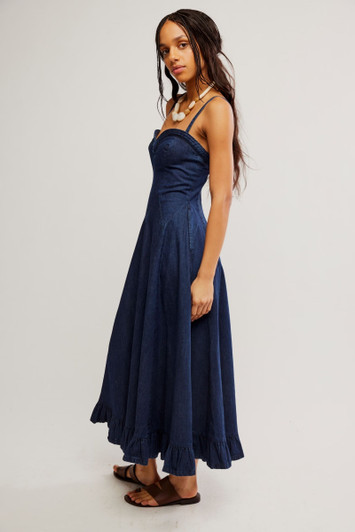 Free People Another Season Midi Dress Rinse