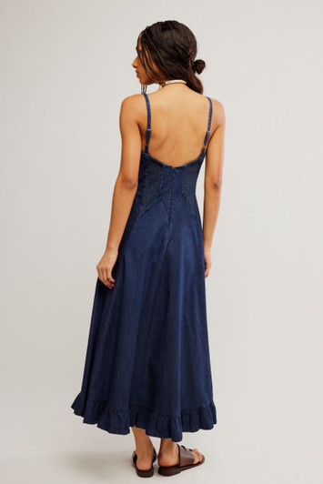 Free People Another Season Midi Dress Rinse