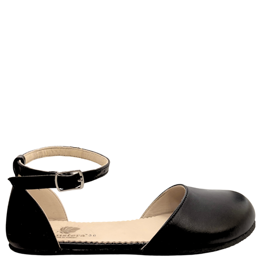Monstera Rio Mary Jane Flats Black